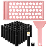 Fuyoooo black empty lip balm tubes ready for DIY cosmetics and on-the-go use