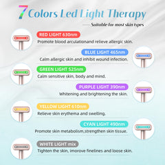Fxtiaa Led Face Wand seven-colors display enabling multiple treatments
