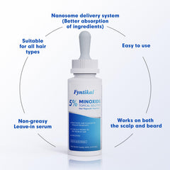 Fyntikal 5 percent Minoxidil addressing balding areas on scalp