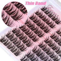 Fyonas Wispy Lash Clusters imported fibers offer soft texture and durability