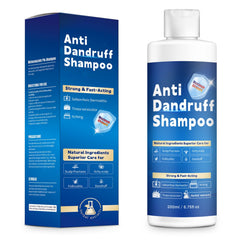 FYZMTL anti-dandruff shampoo bottle supports flakes control.