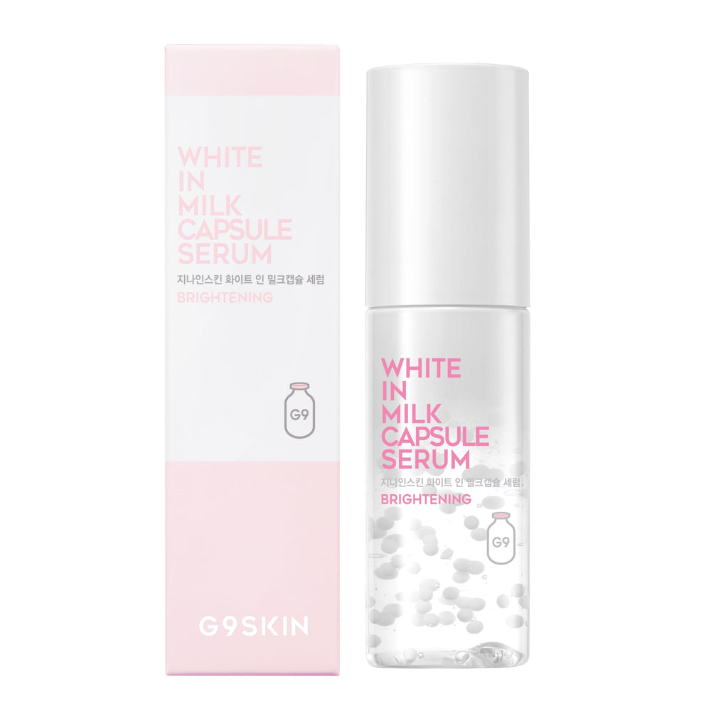 G9SKIN White In Milk Capsule Serum bottle-front for daily hydration.