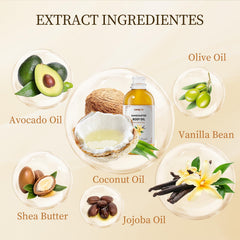 Gaayou Vanilla Bean Oil on skin provides light moisture and fragrance.