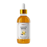 Gaayou Warm Vanilla Bean Body Oil bottle showcases natural ingredients for daily nourishment.