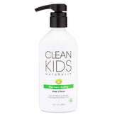 Gabriel Cosmetics Clean Kids Naturally Kiwi Soap 16oz bottle front shows kid-friendly design and gentle cleansing