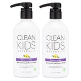 Gabriel Cosmetics Clean Kids Tahitian Vanilla Body Lotion bottle highlights the gentle, hydrating formula.