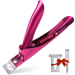 GA&EN Elegant Violet Red clipper closeup for precise trimming and stylish appeal.