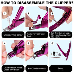 GA&EN Elegant Violet Red salon scene clipper in use for professional results.