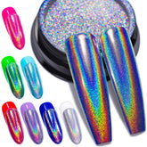 GA&EN holographic nail powder delivers a rainbow finish for eye-catching manicures