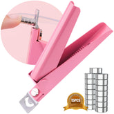 GA&EN light pink nail clipper with magnet finish for precise trimming.