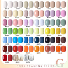 GAOY color swatches display diverse all-season shades for inspiration.