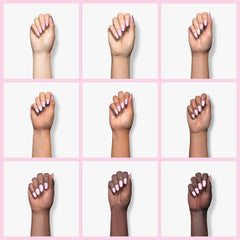 GAOY Baby Pink Gel Nail Polish manicure setup for DIY nails.