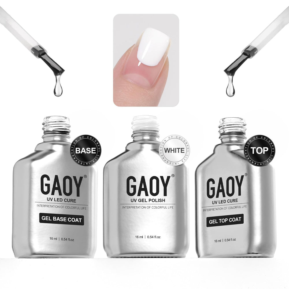 GAOY Base Coat 16ml bottle for a smooth foundation and longer-lasting gel manicure.