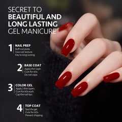 GAOY base coat and top coat support durable, glossy or matte finishes.