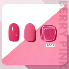 GAOY 2003 berry pink color swirl on bottle for bold nails