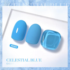 GAOY Celestial Blue gel polish bottle 16ml for at-home manicure.
