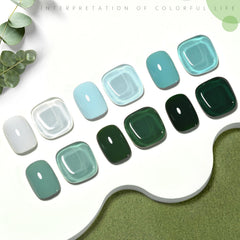 GAOY blue-gray gel nail polish collection for versatile nail art options.