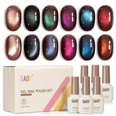 GAOY Brown Chameleon Cat Eye Kit with magnet for dramatic at-home effects
