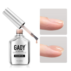 GAOY Builder Gel nude jelly bottle for natural-looking nails at home