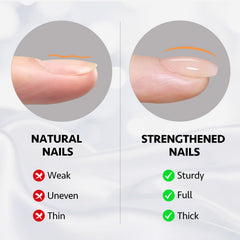 GAOY Builder Gel natural-look nails with extension for extra length and strength