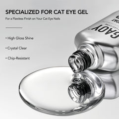GAOY Crystal Top Coat for nails delivers durable gloss for DIY nail art
