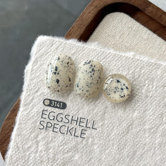 GAOY eggshell speckle base – beige-white finish for subtle looks.