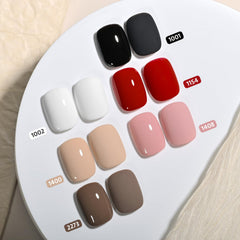 GAOY gel nail polish close-up shows glossy finish for vibrant shine.