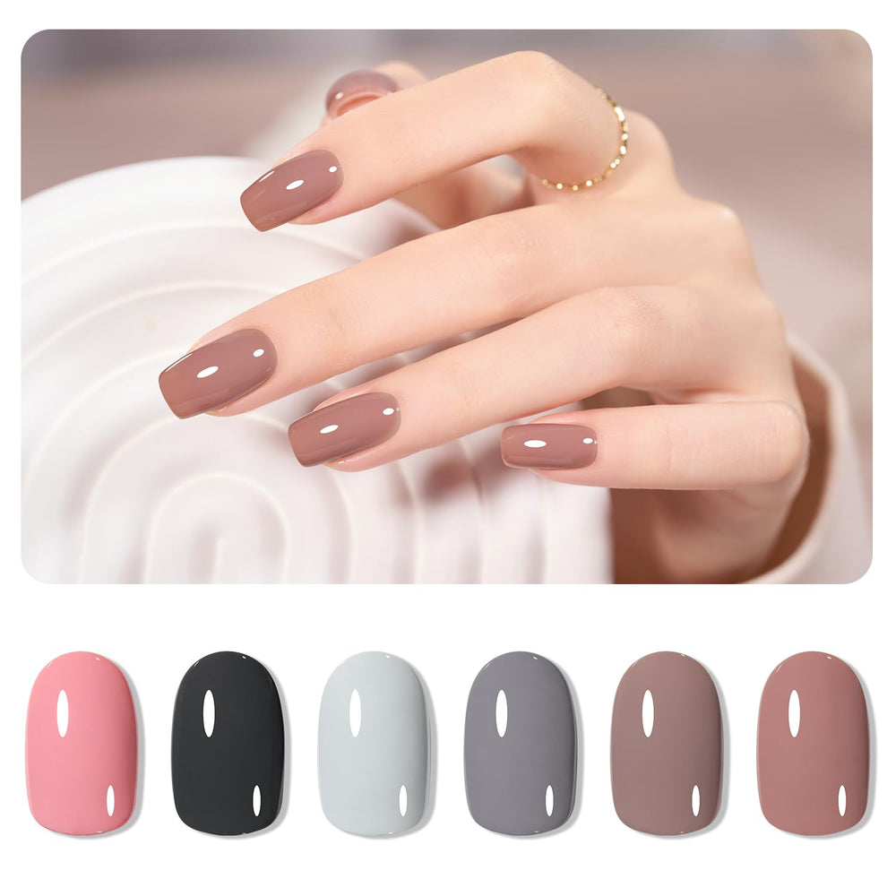 GAOY gel nail polish set color 01 for at-home manicure with salon shine