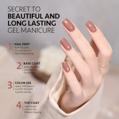 GAOY gel nail polish set color 04 supports quick DIY manicure