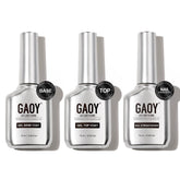 GAOY gel top coat 16ml offers glossy, glass-like shine and durable protection