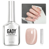 GAOY Glassy Cat Eye polish with magnet creates chic pattern on nails.
