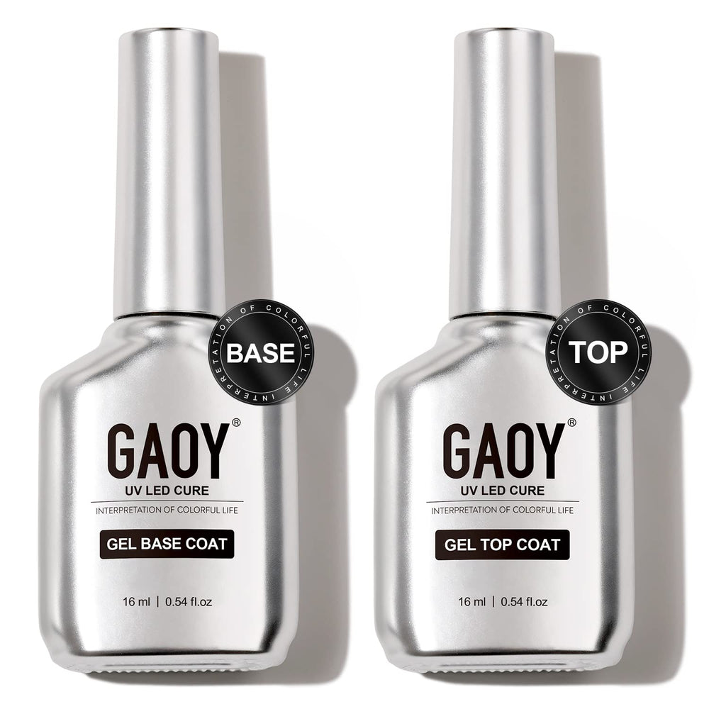 GAOY glassy top coat 16ml bottle for a durable shine