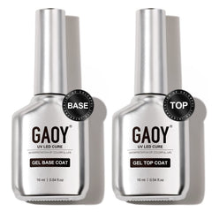 GAOY glassy top coat 16ml bottle for a durable shine