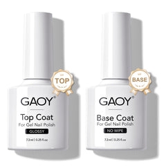 GAOY glassy top coat for a crystal-clear, durable shine and protection