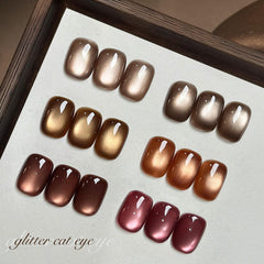 GAOY glitter holographic cat eye effect adds shimmering depth.