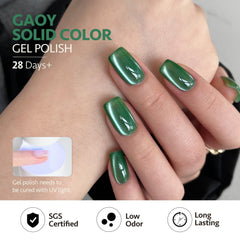 GAOY Magnetic cat-eye look on swatch highlighting depth and shimmering finish.