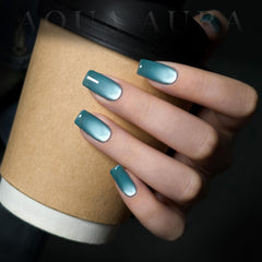 GAOY Jelly Blue Cat Eye pattern close-up shows shifting shimmer