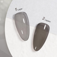 GAOY Jelly Nude Black gel brush close-up highlighting smooth application.