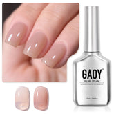 GAOY Jelly Nude Gel Polish bottle in Cappuccino shade for natural nails.