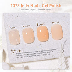 GAOY Jelly Nude brush close-up showing smooth application.