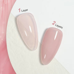 GAOY Jelly Nude Gel Nail Polish cures under UV lamp in 60 seconds.