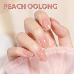 GAOY Jelly Nude Gel Polish application with smooth, even layers.