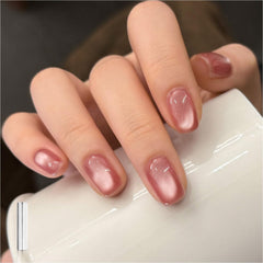 GAOY Jelly Pink Cat Eye Nail Polish with pink jelly hue and cat eye shimmer for radiant nails