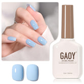 GAOY Light Blue Gel Nail Polish bottle ready for at-home manicure