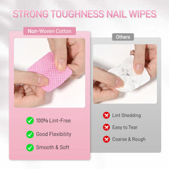 GAOY lint-free nail wipes two-box pack for home and studio use