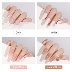 GAOY manicure toolset in action for shaping and filing gel nails