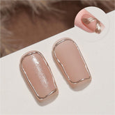 GAOY Matte Gel Top Coat bottle with champagne design for premium packaging and grip