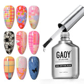 GAOY nail foil glue bottle for easy, precise application and strong adhesion.
