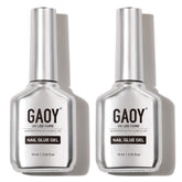 GAOY nail glue bottle 16ml for quick, strong bonds on acrylic tips.