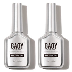 GAOY nail glue bottle 16ml for quick, strong bonds on acrylic tips.